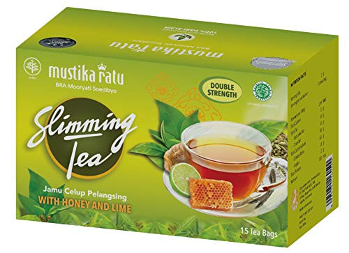 Mustika Ratu Slimming Tea Double Strength Plus Honey and Lime 15-ct 30 Gram