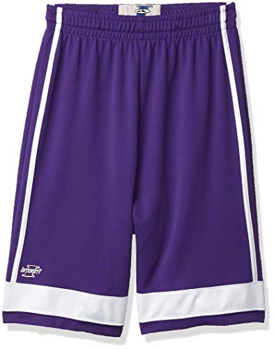 Intensity Mens Low Post Basketball Shorts PurpleWhite XX-Large
