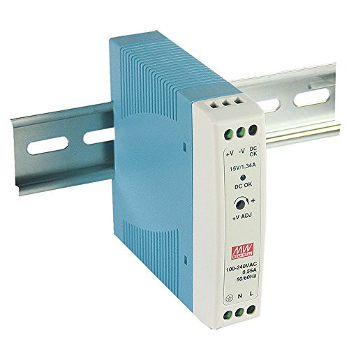 MEAN WELL MDR-20-12 AC to DC DIN-Rail Power Supply 12V 1.67 Amp 20W MEAN WELL MDR-20-12 AC to DC DIN-Rail Power Supply 12V 1.67 Amp 20W