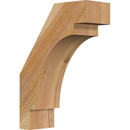 Ekena Millwork BRC04X10X14MRC00RWR Merced Brace 10D x 14H 4W Western Red Cedar Rough Sawn