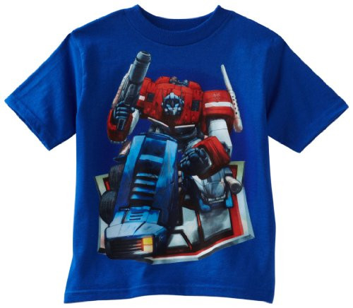 Transformers Little Boys Optimus Prime Bend T-Shirt Royal 4