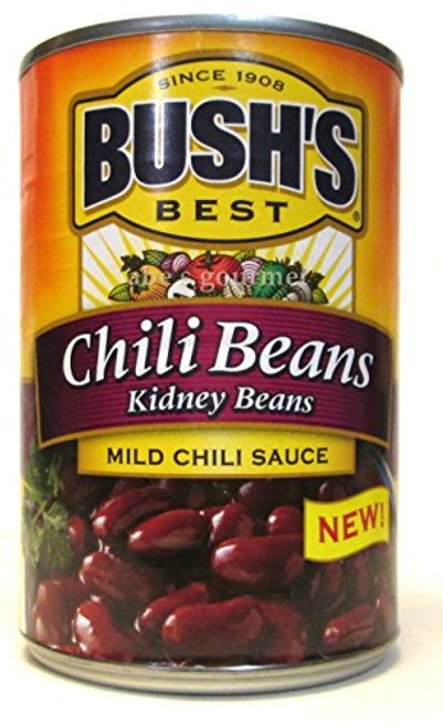 Bushs Chili Beans Kidney Beans in Mild Chili Sauce Pack of 3 16 oz Cans