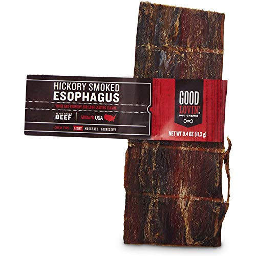 Good Lovin Hickory Smoked Esophagus Dog Chew 6-inch _4 OZ