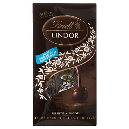 Lindt Lindor Irresistibly Smooth Extra Dark Chocolate Truffles 6 Oz