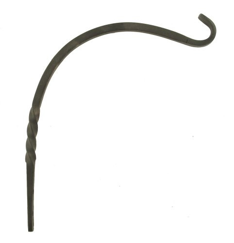 HOLDALL Panacea 85910 Country Blacksmith Forged Twist Plant Bracket, 9-Inch, Black