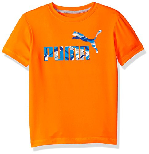 PUMA Little Boys No_1 Logo Tee Fire Orange 6