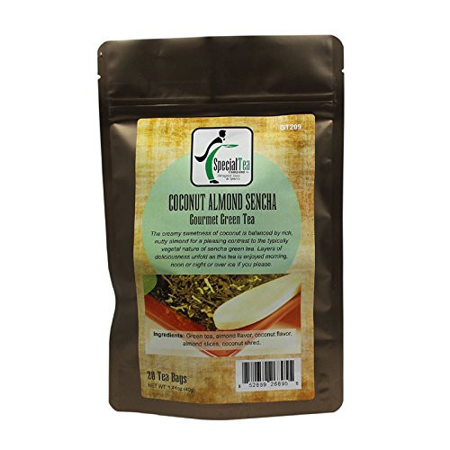 Coconut Almond Sencha Green Tea 20 Tea Bags Coconut Almond Sencha Green Tea 20 Tea Bags