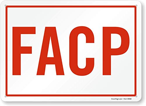 SmartSign FACP Sign  10 x 14 Aluminum
