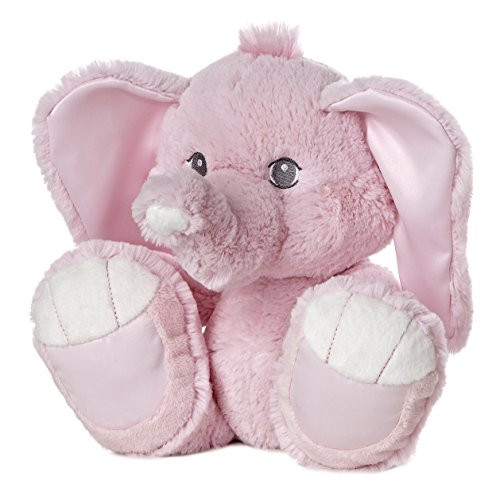 Aurora World Taddle Toes Baby Taddles Elephant Plush, Pink, 10"