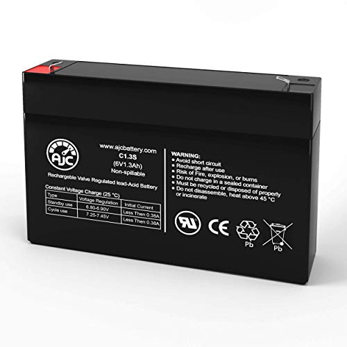 Portalac GS PE6V1_2 6V 1_3Ah Emergency Light Battery - This is an AJC Brand Replacement