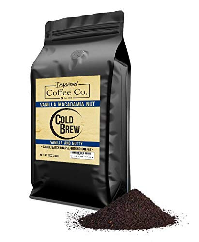 Vanilla Macadamia Nut - Flavored Cold Brew Coffee - Inspired Coffee Co_ - Coarse Ground Coffee - 12 oz_ Resealable Bag