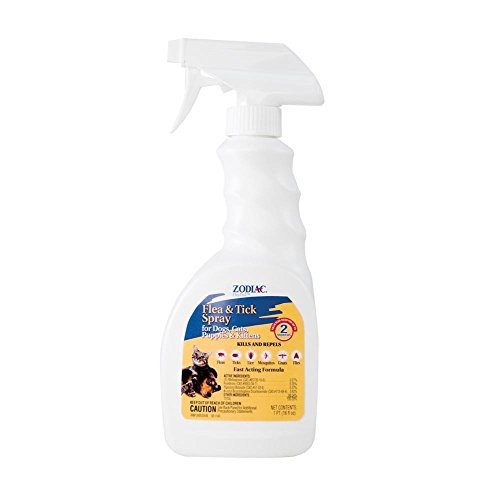 Zodiac Flea  and  Tick Power Spray for Dogs Cats Puppies and Kittens - 16 fl_ oz