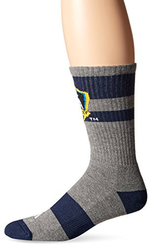 MLS Los Angeles Galaxy Mens SP17 Athletic Crew Socks Gray Size 12-15