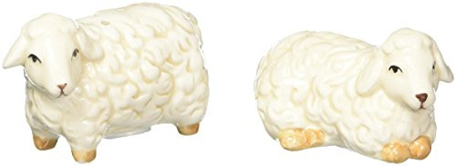 Appletree Design Barn Yard Lamb Salt and Pepper Set, 1-3/4-Inch