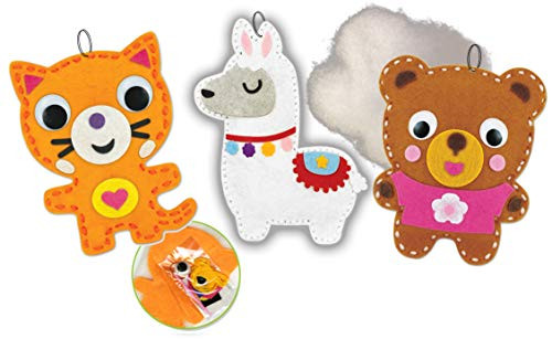 DIY Kit My First Sewing Kit for Kids Girls Boys Preschool Sewing Kits Projects Animal Sewing Kits for Kids Craft Kits for Kids Sewing Kit Art Projects for Kids Felt Animals Sewing for Beginners 3 Pk DIY Kit My First Sewing Kit for Kids Girls Boys Preschool Sewing Kits Projects Animal Sewing Kits for Kids Craft Kits for Kids Sewing Kit Art Projects for Kids Felt Animals Sewing for Beginners 3 Pk