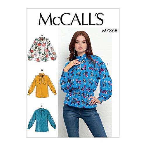 McCalls Womens Loose Fitting Shirt Sizes 6-14 Sewing Pattern