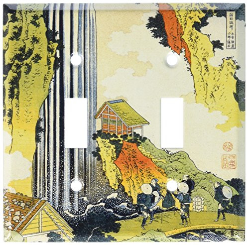 Art Plates - Hokusai: Kirifuri Waterfall Switch Plate - Double Toggle