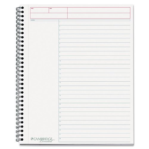 Cambridge 06064 Side Bound Guided Business Notebook Action Planner 11 x 8 12 80 Sheets