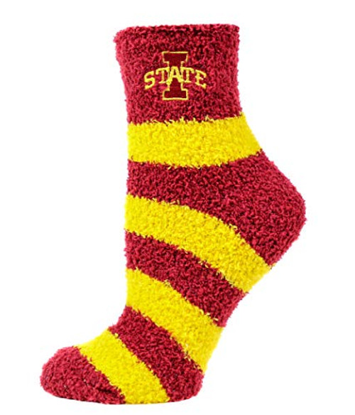 Donegal Bay NCAA Iowa State Cyclones Striped Fuzzy Socks One Size Red Donegal Bay NCAA Iowa State Cyclones Striped Fuzzy Socks One Size Red