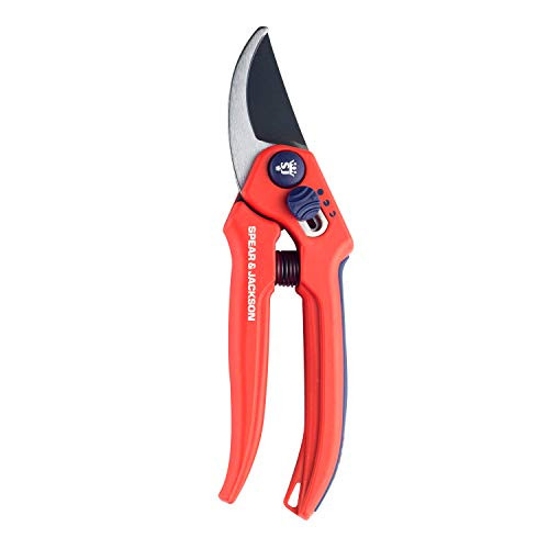 Spear  and  Jackson 6559BS Razorsharp Secateurs Adjustable Width Bypass Pruners 19 x 5 x 2 cm Blue