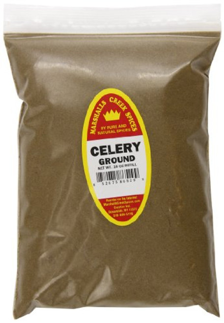 Marshalls Creek Spices Refill Pouch Celery Ground Seasoning XL 16 Ounce Marshalls Creek Spices Refill Pouch Celery Ground Seasoning XL 16 Ounce
