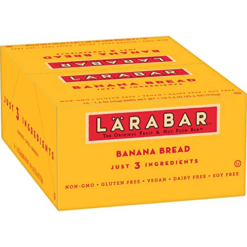 Larabar Gluten Free Bar Banana Bread 1_6 oz Bars 16 Count Whole Food Gluten Free Bars Dairy Free Snacks