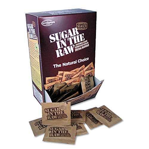 Sugar in the Raw Unrefined Sugar Made From Sugar Cane 200 PacketsBox