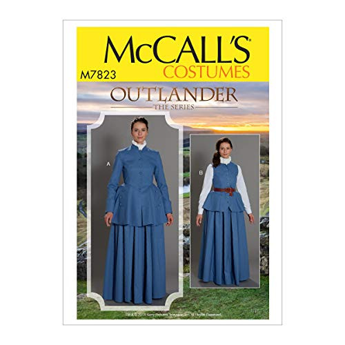 McCall Pattern Company McCalls Outlander The Series Womens Vest and Jacket Cosplay Costume Sewing Patterns Sizes 6-14 6-8-10-12-14 White