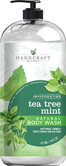 Handcraft Tea Tree Mint Body Wash Soap Cooling and Soothing Body Wash for Eczema Jock Itch Body Itch Athletes Foot Toenail Fungus Ringworms and Body Odor 16 Fl Oz Handcraft Tea Tree Mint Body Wash Soap Cooling and Soothing Body Wash for Eczema Jock Itch Body Itch Athletes Foot Toenail Fungus Ringworms and Body Odor 16 Fl Oz