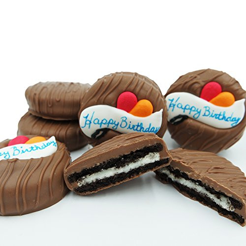 Philadelphia Candies Milk Chocolate Covered OREO Cookies Happy Birthday Gift Net Wt 8 oz