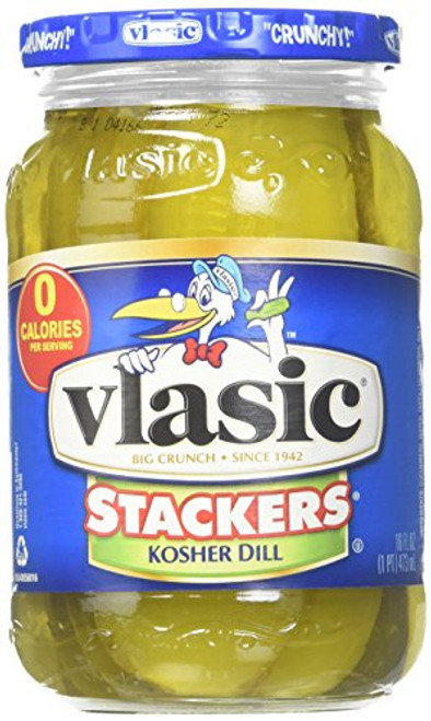 Vlasic Stackers Kosher Dill Pickles 16 oz Vlasic Stackers Kosher Dill Pickles 16 oz
