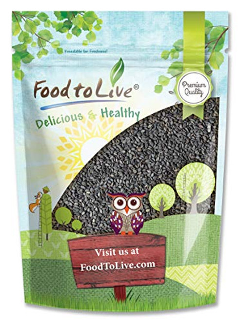 Black Sesame Seeds 2_5 Pounds - Raw Unhulled Kosher Vegan Bulk Kala Til