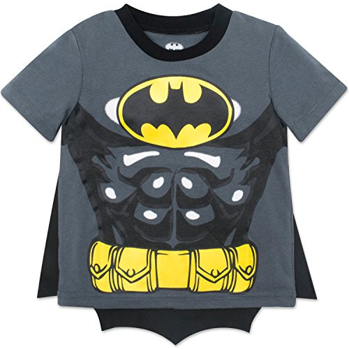 Warner Bros_ Batman Toddler Boys Costume T-Shirt  and  Cape Set Gray 6