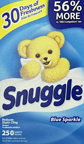 Snuggle Fresh Dryer Sheets Blue Sparkle 250 Count