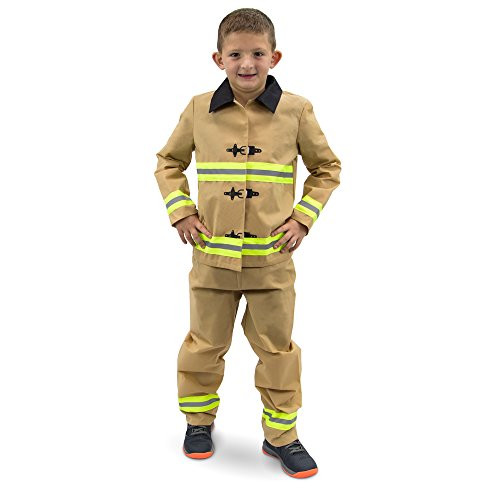Fearless Firefighter Childrens Halloween Costume - Kids Fireman Suit X-Large