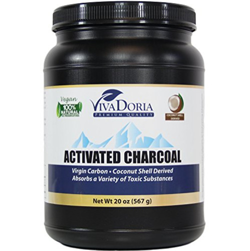 Viva Doria Virgin Activated Charcoal Powder Coconut Shell Derived Food Grade 20 Oz Viva Doria Virgin Activated Charcoal Powder Coconut Shell Derived Food Grade 20 Oz