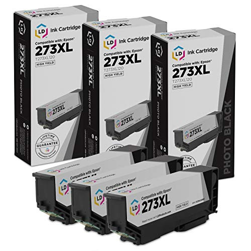 LD Remanufactured Ink Cartridge Replacements for Epson 273XL T273XL020 High Yield Black 3-Pack LD Remanufactured Ink Cartridge Replacements for Epson 273XL T273XL020 High Yield Black 3-Pack