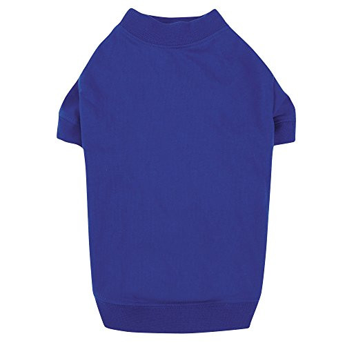 Zack  and  Zoey Basic Tee Shirt for Dogs 14 SmallMedium Blue