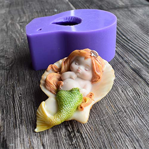 Mermaid Silicone Soap moldsMermaid Mould Runloo Cake molds Candle molds Chocolate Mould Fondant Mould Candy Silicone Mould 4