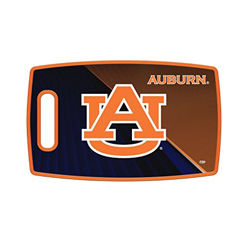 Sports Vault NCAA Auburn Tigers Large Cutting Board 14_5 x 9