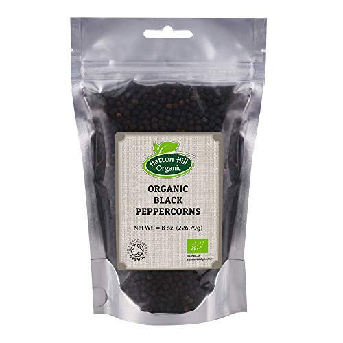 Organic Black Peppercorns 8oz_ by Hatton Hill Organic