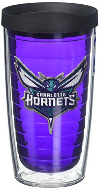 Tervis 1138692 NBA Charlotte Hornets Logo Tumbler with Emblem and Black Lid 16oz, Amethyst Tervis 1138692 NBA Charlotte Hornets Logo Tumbler with Emblem and Black Lid 16oz, Amethyst