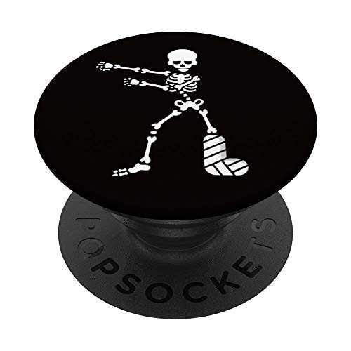 The floss dance flossing skeleton broken leg plaster cast PopSockets Grip and Stand for Phones and Tablets