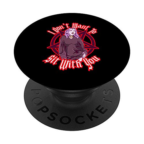 Dark Blackcraft Goth Girl I Dont Want To Sit with You Emo PopSockets Grip and Stand for Phones and Tablets Dark Blackcraft Goth Girl I Dont Want To Sit with You Emo PopSockets Grip and Stand for Phones and Tablets