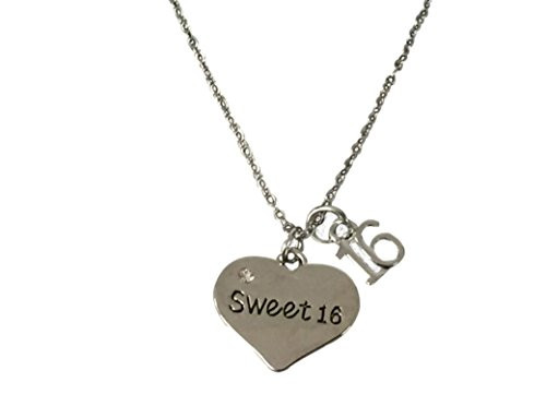 Infinity Collection Sweet 16 Charm Necklace- Girls Sweet 16 Jewelry - Sweet Sixteen Gift for Girls Infinity Collection Sweet 16 Charm Necklace- Girls Sweet 16 Jewelry - Sweet Sixteen Gift for Girls