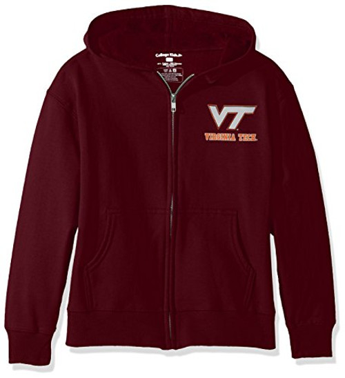 College Kids NCAA Virginia Tech Hokies Youth Zip Hoodie Size 14-16Large Maroon College Kids NCAA Virginia Tech Hokies Youth Zip Hoodie Size 14-16Large Maroon