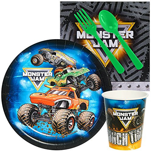 BirthdayExpress Monster Jam Party Supplies - Snack Party Pack for 8