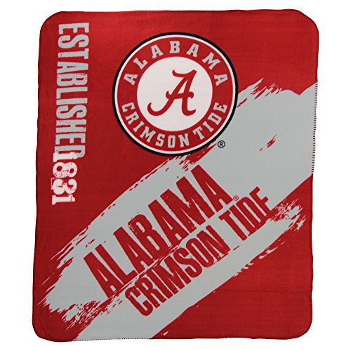 The Northwest Company NCAA Collegiate School Logo Fleece Blanket (Alabama Crimson Tide, 50" x 60") The Northwest Company NCAA Collegiate School Logo Fleece Blanket (Alabama Crimson Tide, 50" x 60")