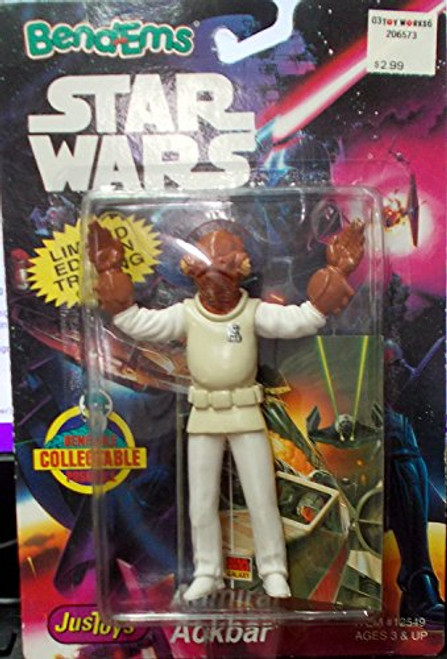 Admiral Ackbar Action Bendable Figure - Star Wars Bendems Admiral Ackbar Action Bendable Figure - Star Wars Bendems