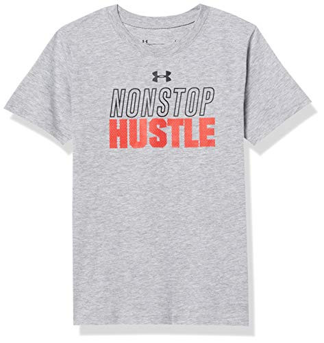 Under Armour Boys UA Nonstop Hustle SS Moderate Gray 6